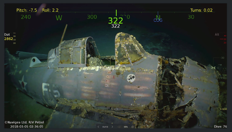 Image: Wreckage from the USS Lexington