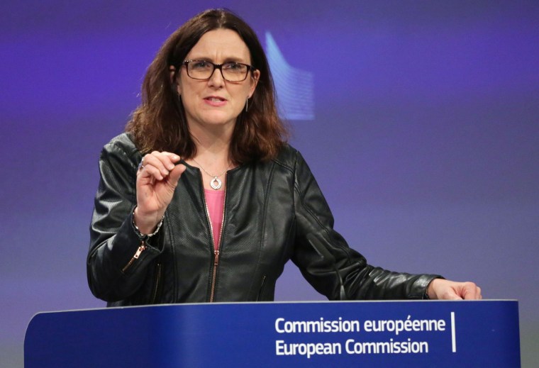 Image: EU trade commissioner Cecilia Malmstrom