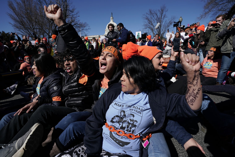 Image: Immigration activists protest in Washington