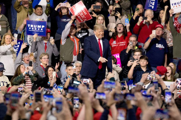 Image: President Trump walks on stage