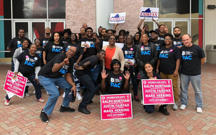 Image: BlackPAC Volunteers in Virginia in 2017