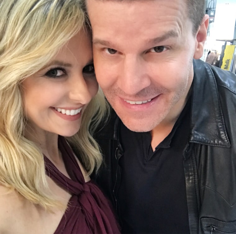 Sara Michelle Gellar and David Boreanaz