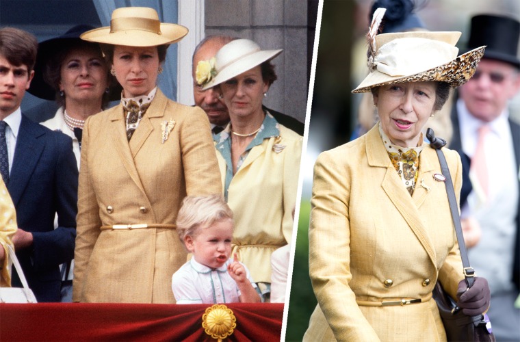 Princess Anne wears yellow coatdress more than once