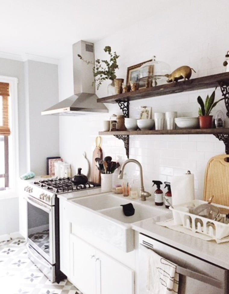 This bland space was transformed into the kitchen of our dreams