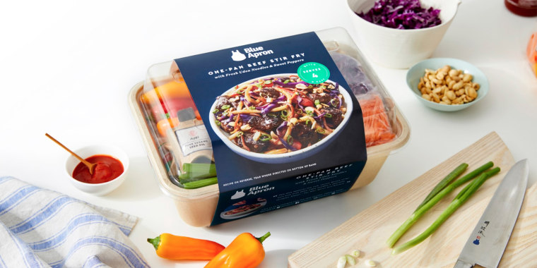 Blue Apron in-store meal kit