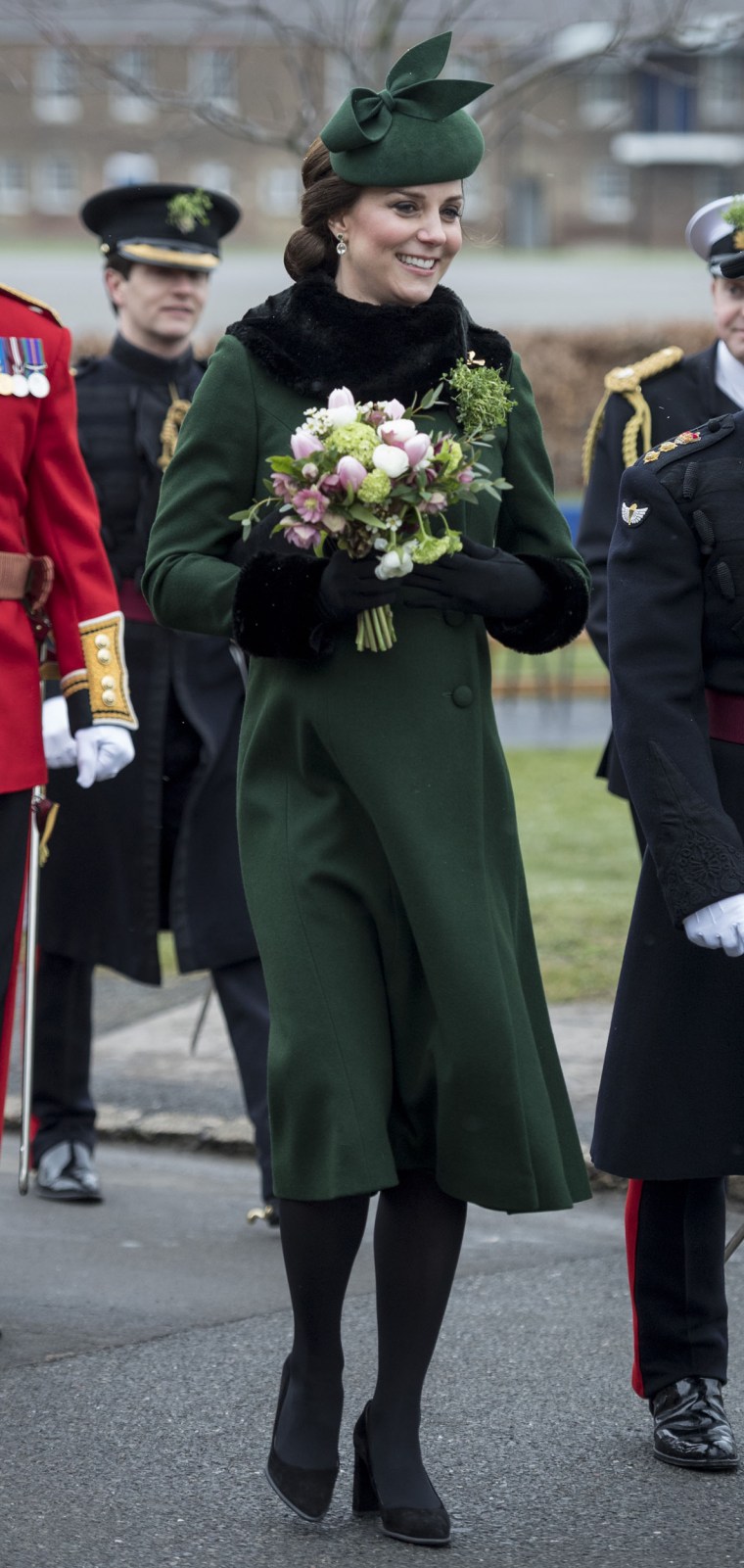 The Duke And Duchess Of Cambridge Attend The Irish Guards St Patrick's Day Parade