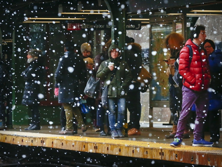 Image: Commuters in Brooklyn, New York