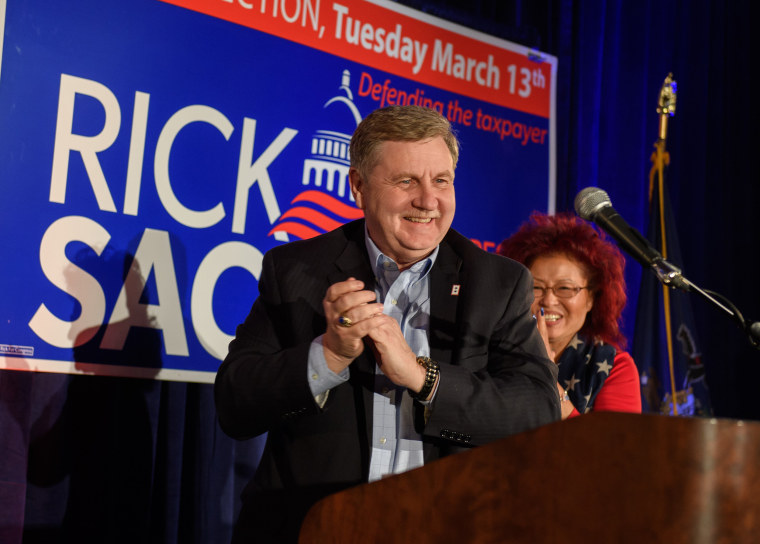 Image: GOP PA Congressional Candidate Rick Saccone Holds Election Night Event