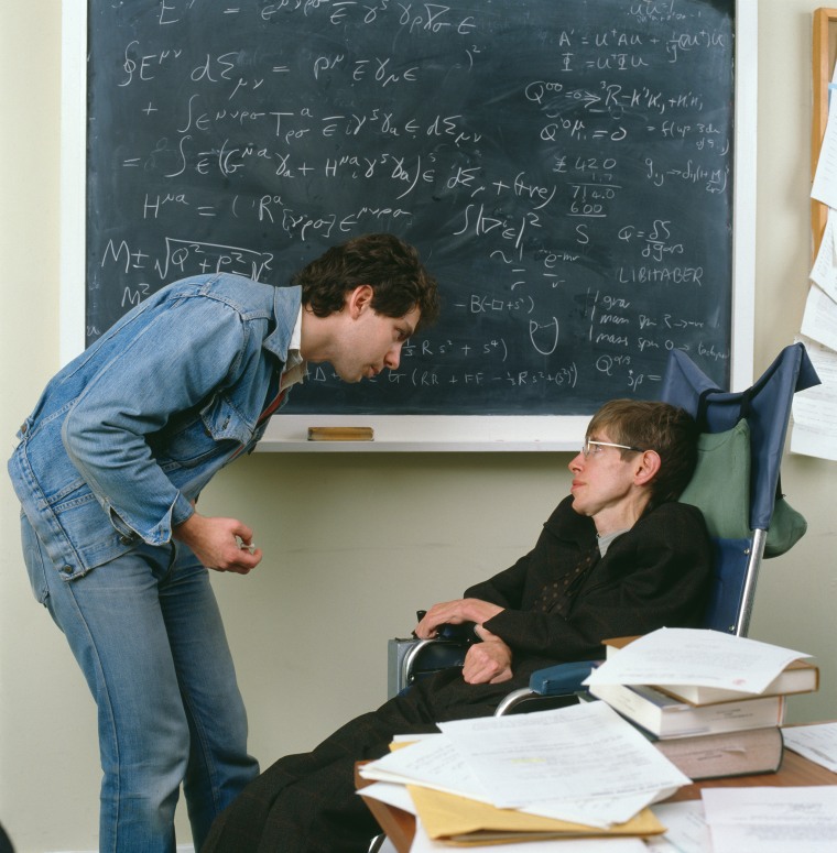 Image: Hawking With Student