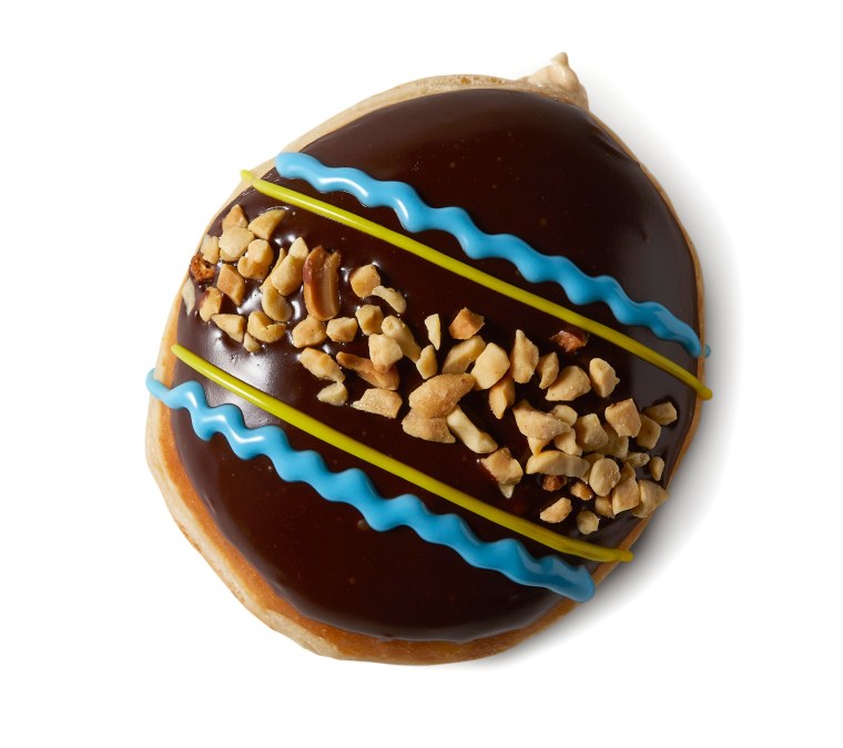 Krispy Kreme announced the release of its new Reese's Peanut Butter Egg doughnuts Monday.