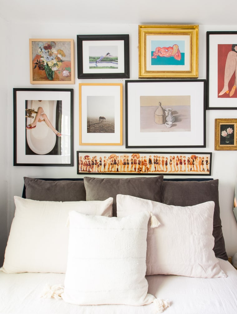 Bedroom gallery wall