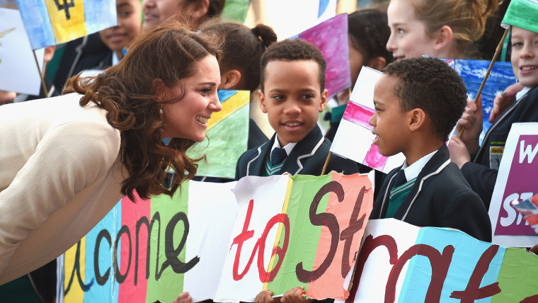 Former Kate Middleton and the Duke of Cambridge celebrate Commonwealth