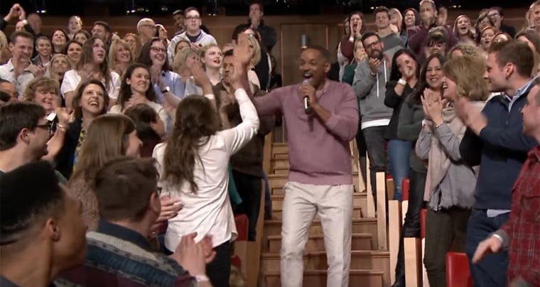 Will Smith was on Jimmy Fallon last night, and he and Fallon had a fun medley of tv theme songs.