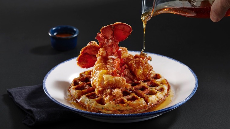 Red Lobster is putting its own spin on a classic dish with Cheddar Bay Biscuit waffles. 