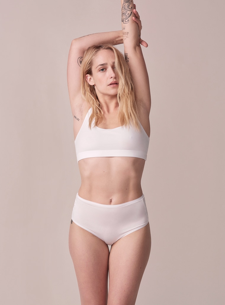 Jemima Kirke stars in Everlane's underwear campaign. 
