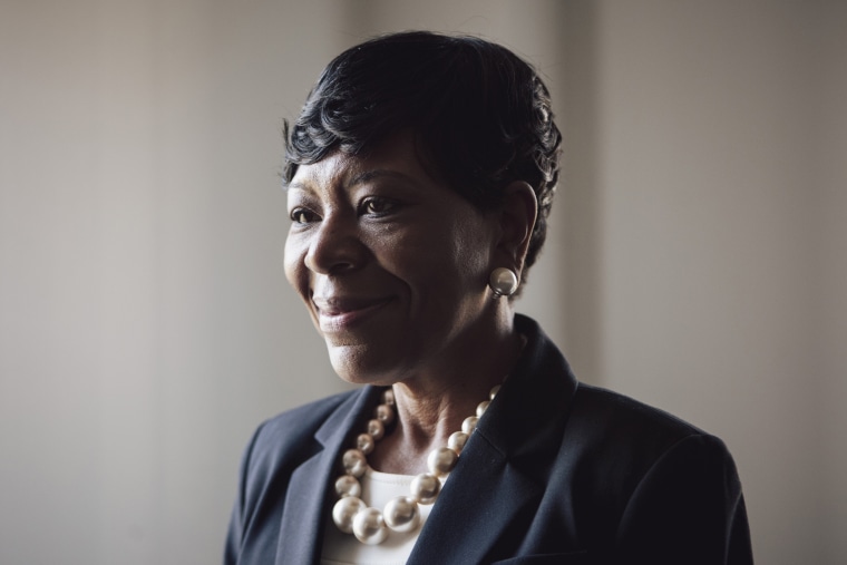 Image: Jameria Moore, an attorney and candidate for Jefferson County probate judge, stands for a portrait at her office in Birmingham on March 13, 2018. African-American women are running in higher numbers in Jefferson County, Alabama.