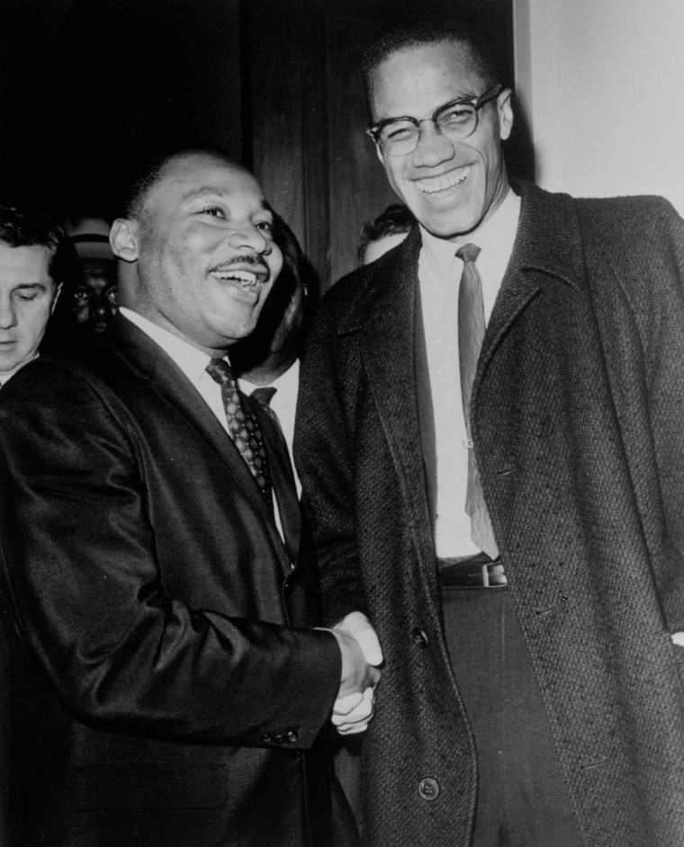 Image: MLK and Malcolm X