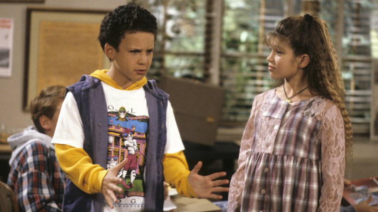 Ben Savage and Danielle Fishel on "Boy Meets World"