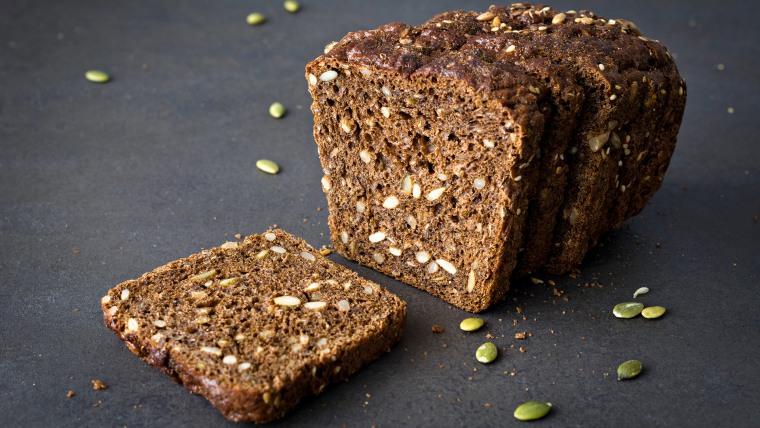 Rye bread with seeds