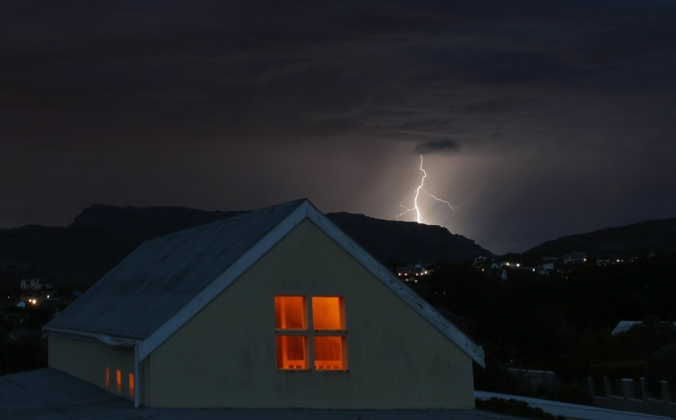 Image: Electrical storm in Cape Town