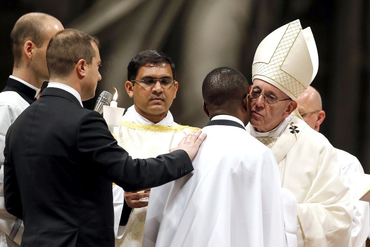 Image: Pope Francis' Easter Vigil mass