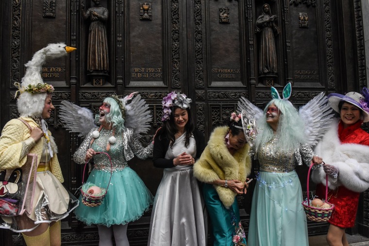 Image: Easter Bonnets On Display At New York's Annual Easter Parade