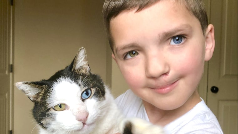 A cat named Moon helps Madden Humphreys realize being born different is "magical."