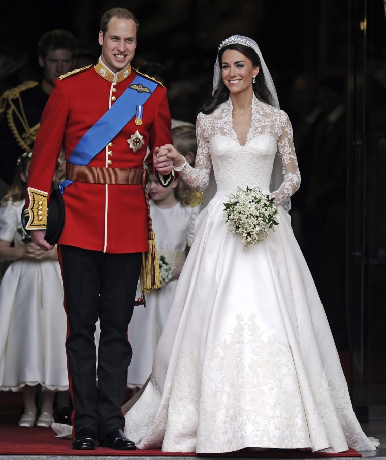 Wedding picture of Prince William and Duchess Kate