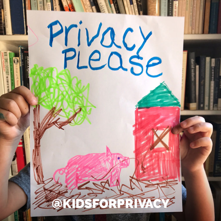 The @KidsForPrivacy is educating parents on posting pictures safely online to protect their children from predators. 