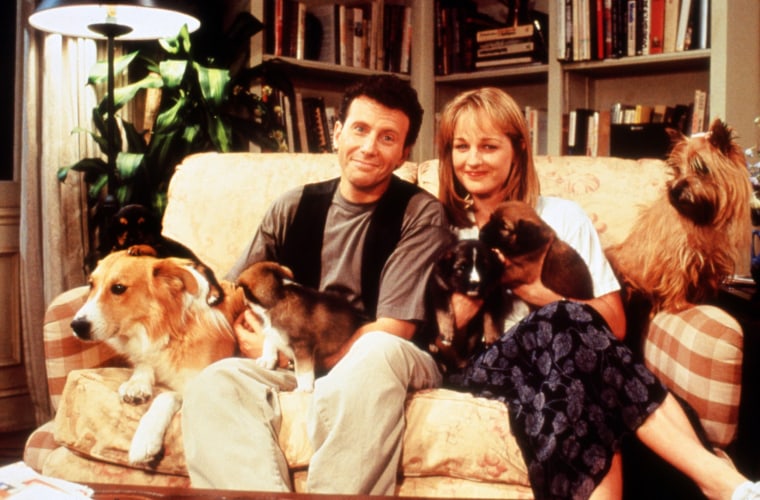 Paul Reiser and Helen Hunt on "Mad About You"