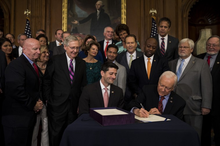 Image: Paul Ryan and members of congress