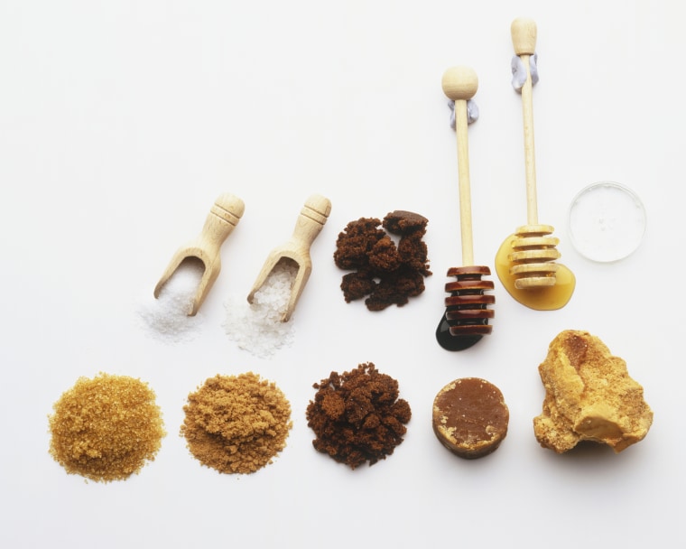 Image: Selection of sugars, view from above