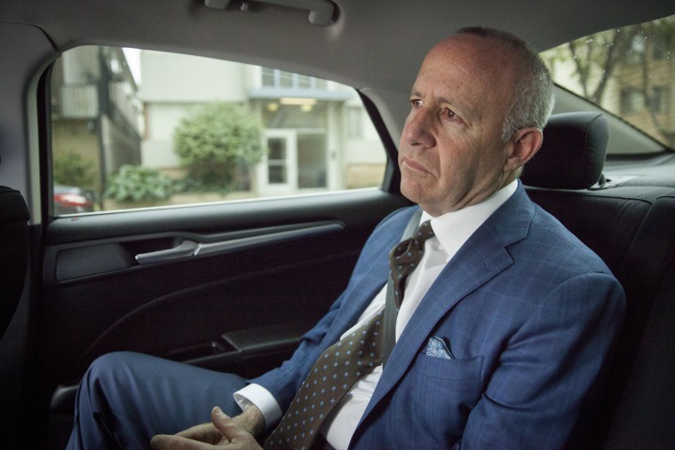 Image: Sacramento Mayor Darrel Steinberg is shuttled to one of his daily appointments in Sacramento, California, April 5, 2018.