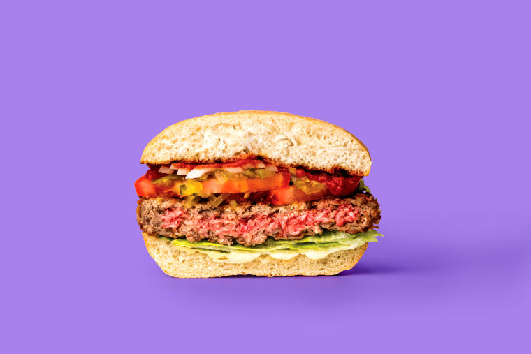 The Impossible Burger looks mighty meaty ... but it's not.