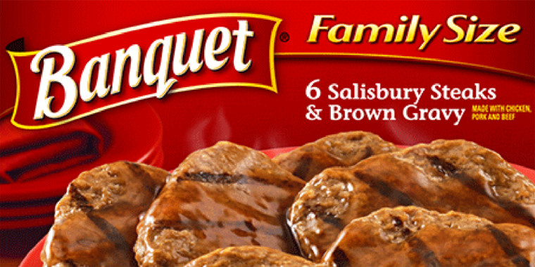 FAMILY SIZE SALISBURY STEAKS AND BROWN GRAVY