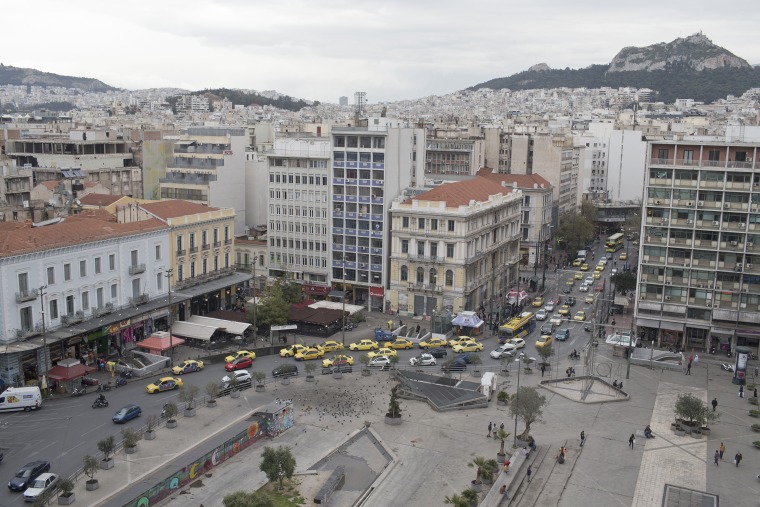 Image: Omonia Square in Athens, Greece