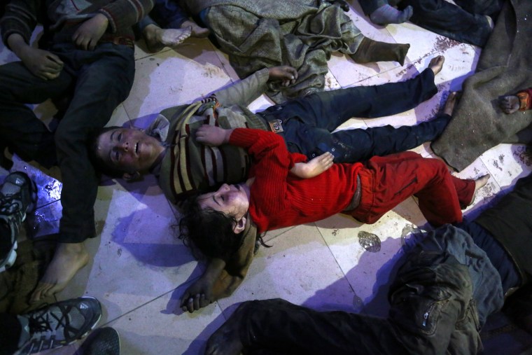 Image: Alleged chemical attack on civilians in Douma