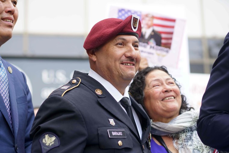 Image: Hector Barajas stand with his Mom Margarita Barajas