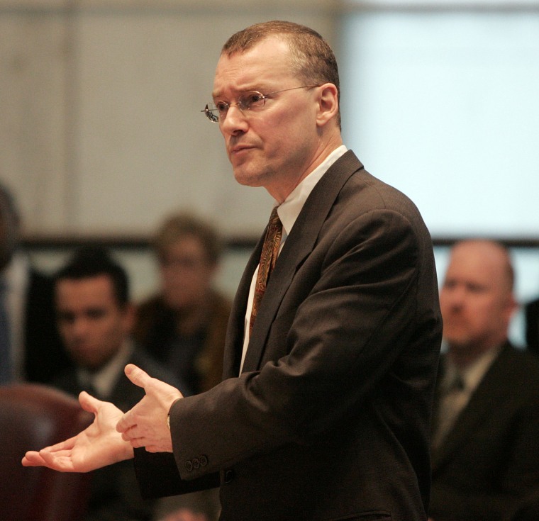 Image: Attorney David S. Buckel makes arguments in favor of gay marriage