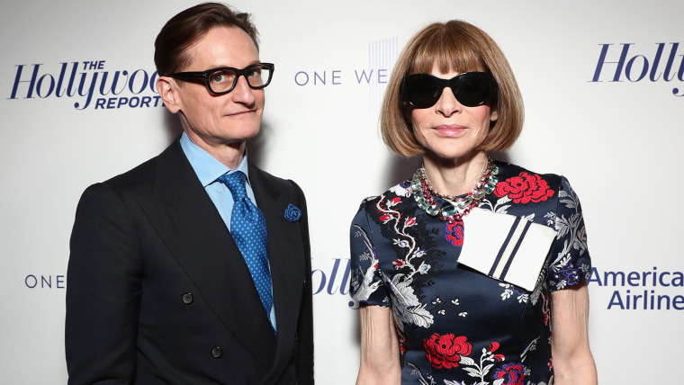 Hamish Bowles and Anna Wintour