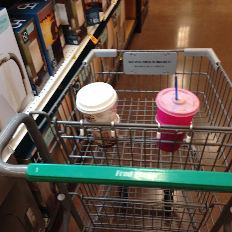 Cup holder for cart