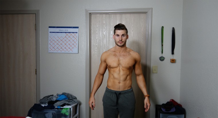 Hunter Hobbs' dramatic time-lapse video of his weight loss