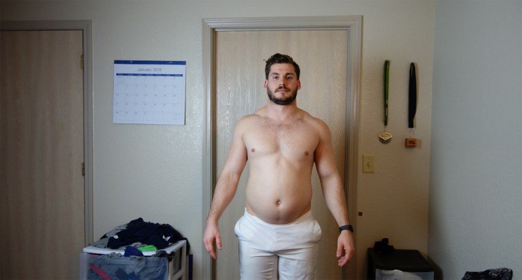 In just three months Hunter Hobbs lost 42 pounds by changing his diet to home-cooked foods and exercising every day.