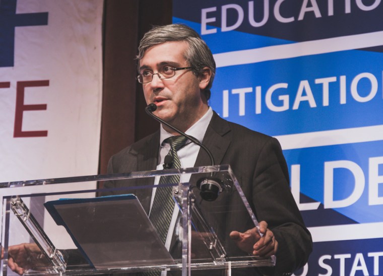 Image: Thomas Saenz, president of MALDEF, speaks at the 2018 Latino State of the Union in New York