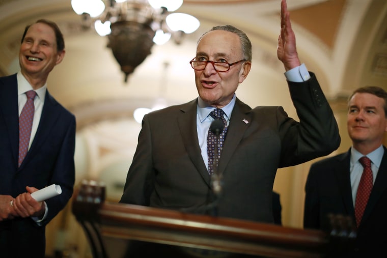 Image: Senate Lawmakers Address The Media After Their Weekly Policy Luncheons