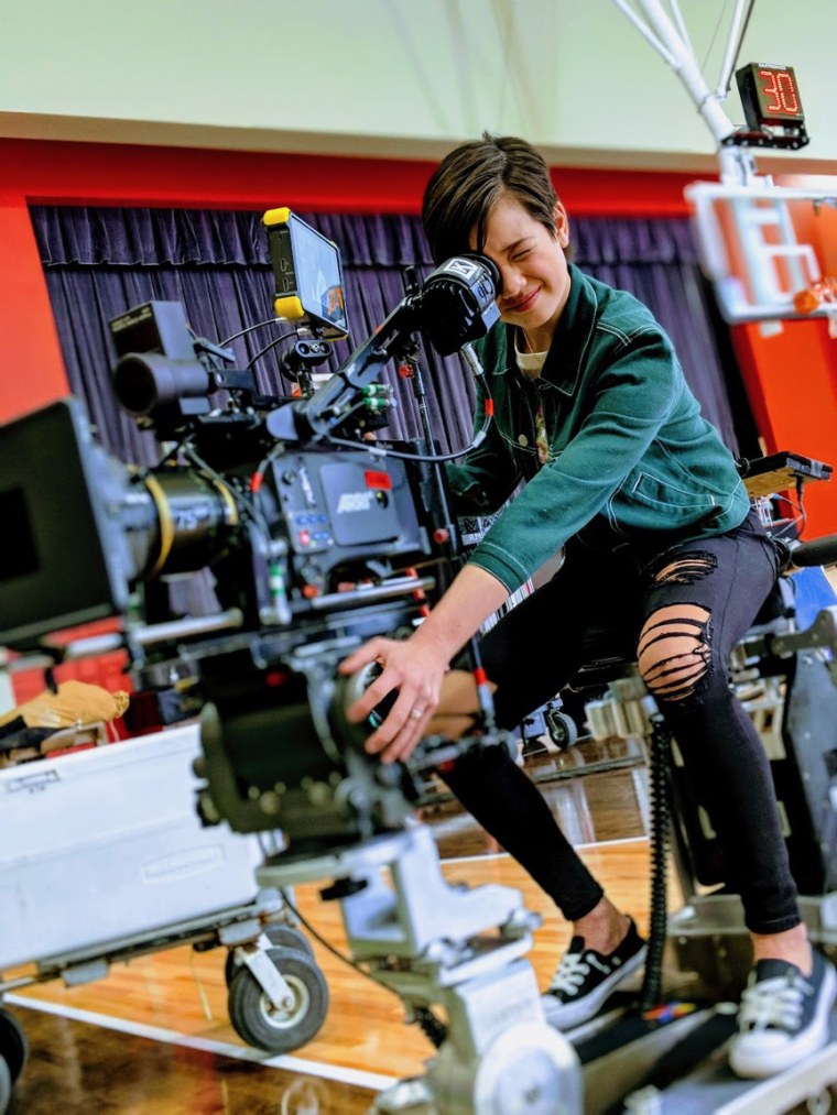 Image: Peyton Elizabeth Lee, star of Disney Channel's "Andi Mack," on set and behind the camera.