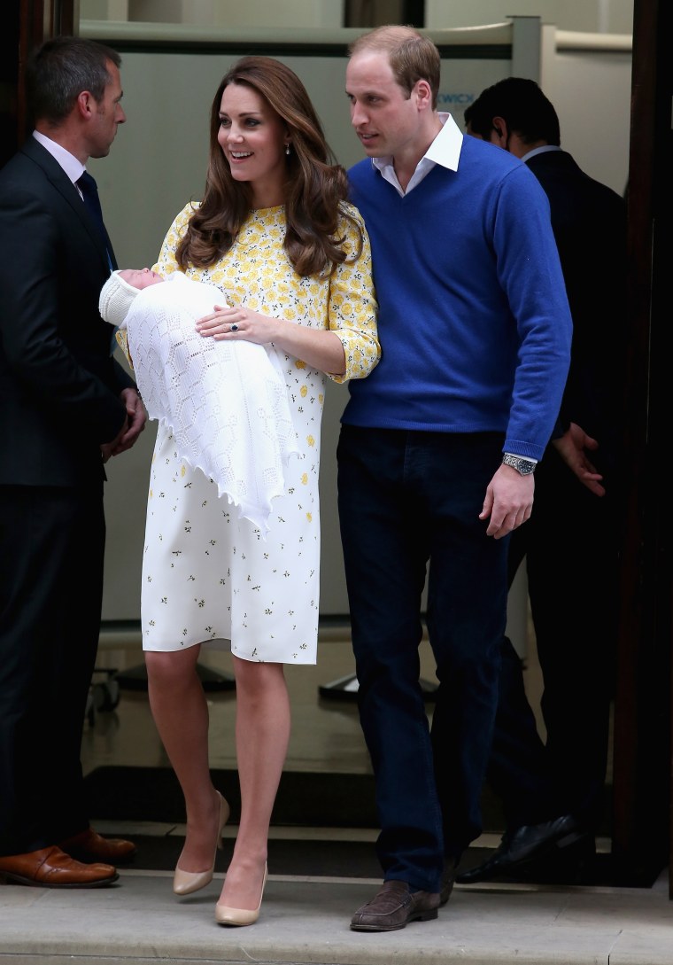 The Duke And Duchess Of Cambridge Depart The Lindo Wing With Their Daughter