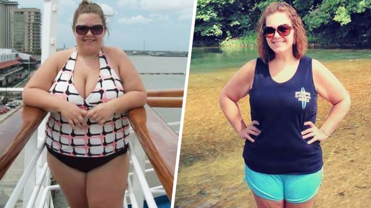 Hannah Lester lost 100 pounds thanks to a weight-loss challenge at work.