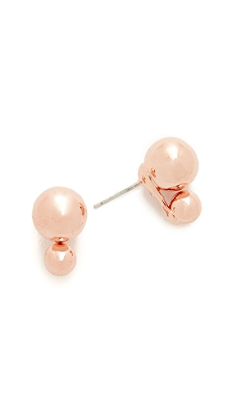 Kate Spade New York precious double bauble stud earrings