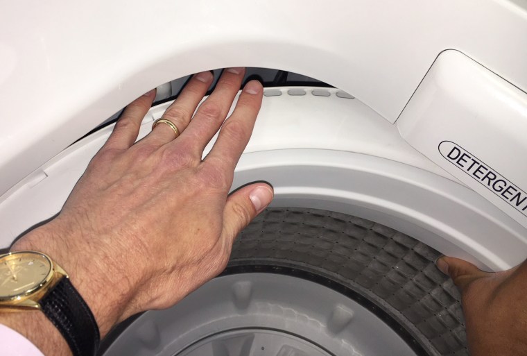 In a top-load washer, socks can slip between the basket and the machine's outer wall ... never to be seen again. 